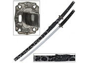 Snow Leopard Japanese Samurai Katana Sword - Medieval Depot