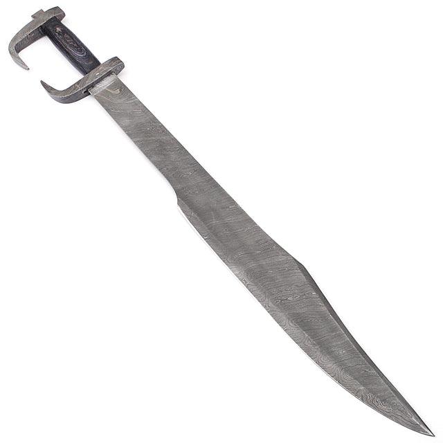 The King of Spartan’s Rage Damascus Steel sword - Medieval Depot
