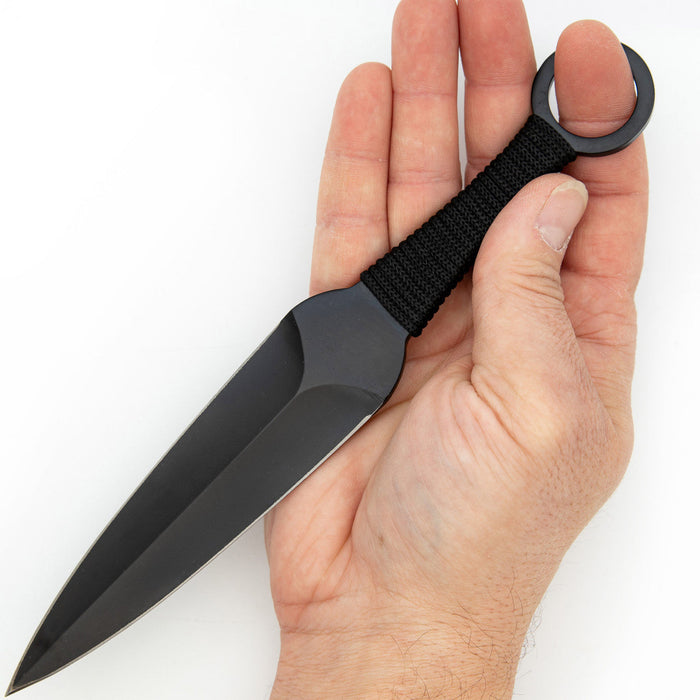 Serpent Strike Throwing Black Kunai Set