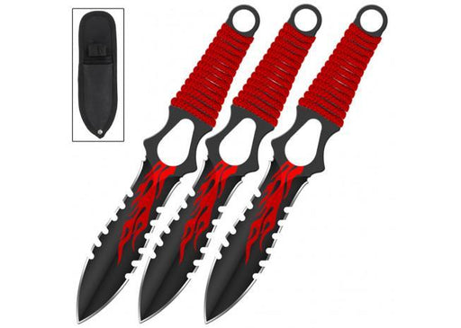 Flame Thrower Pin Point Throwing Knives - Medieval Depot