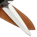 Veil of Shadows Full Tang Dual Tone Dagger with Black Leather Wrapped Handle
