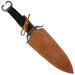 Veil of Shadows Full Tang Dual Tone Dagger with Black Leather Wrapped Handle