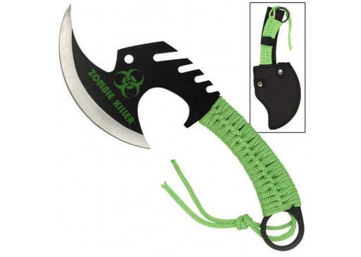 Zed Skullsplitter Throwing Axe - Green - Medieval Depot