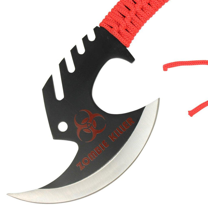 Zed Skullsplitter Throwing Axe - Red - Medieval Depot