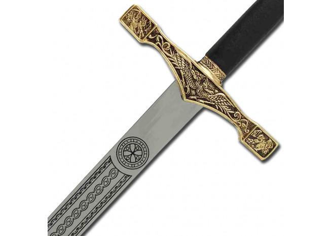 King Arthur Excalibur Replica Longsword Gold - Medieval Depot