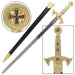 Knights Templar Medieval Replica Longsword - Gold - Medieval Depot
