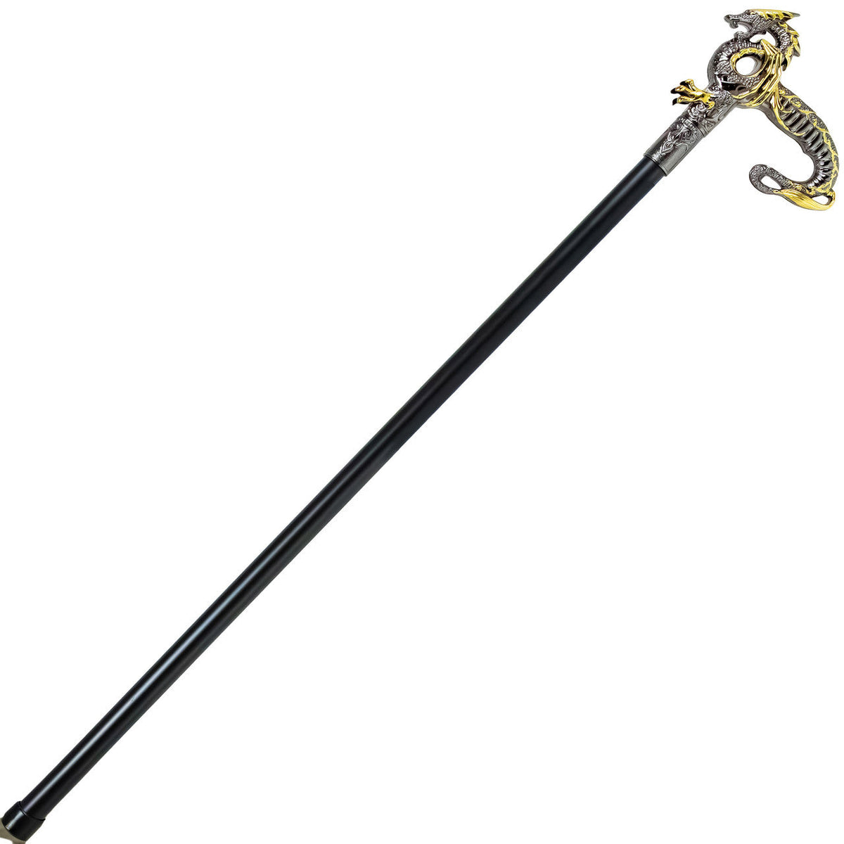 Wyvern of Wisdom Ornate Dragon Cane — Medieval Depot