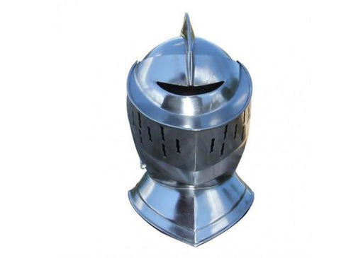 Closed European Steel Helmet with liner - Medieval Depot