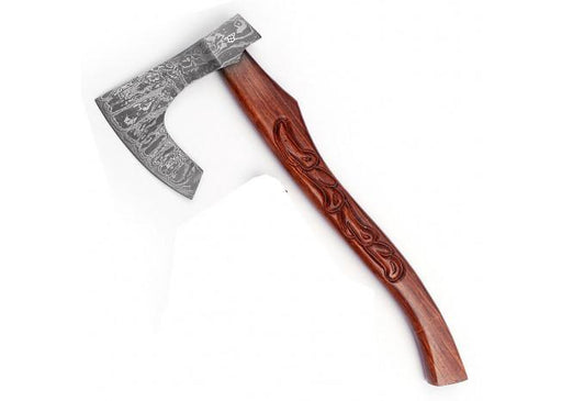 Damascus Handmade Hunt For Life™ Supreme Quality Bearded Axe - Medieval Depot