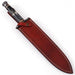 Legion of the Damned Damascus Steel Dagger with Leather Sheath - Medieval Depot