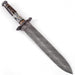 Legion of the Damned Damascus Steel Dagger with Leather Sheath - Medieval Depot