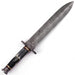 Legion of the Damned Damascus Steel Dagger with Leather Sheath - Medieval Depot