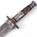 Legion of the Damned Damascus Steel Dagger with Leather Sheath - Medieval Depot