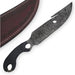 Melee Hunter Damascus Steel Fixed Blade Knife - Medieval Depot