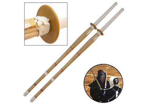 Dual Kendo Shinai Bamboo Practice Katana Set - Medieval Depot