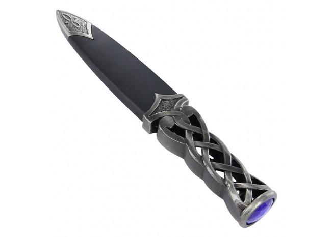 Endless Gaelic Knot Sgain Dubhs Dagger - Medieval Depot