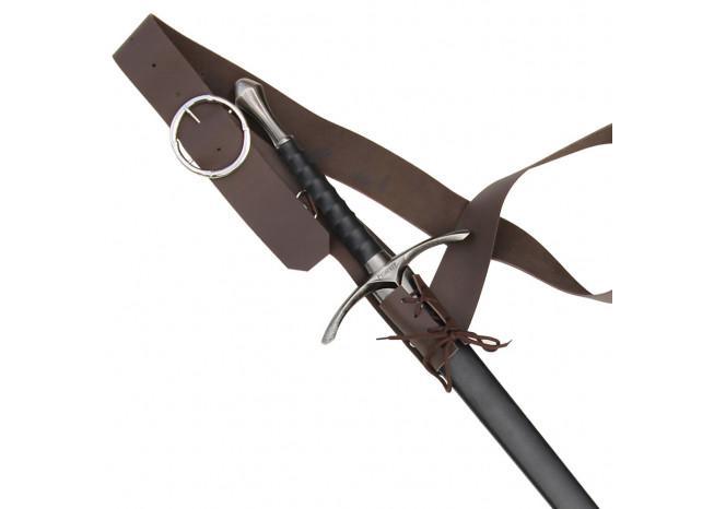 European Dark Gentry Leather Baldric - Medieval Depot