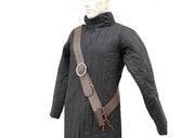 European Dark Gentry Leather Baldric - Medieval Depot