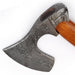 Guiscard Hand Forged Bearded Damascus Outdoor Steel Axe - Medieval Depot