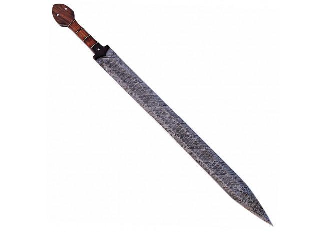 Grecian Empire Damascus Steel Xiphos Sword - Medieval Depot