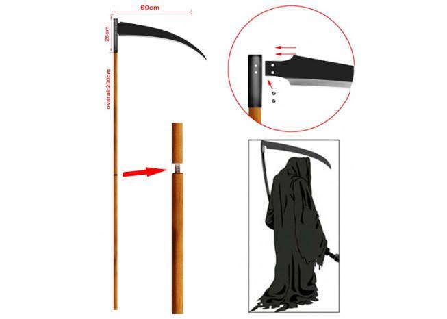 Grim Reaper Monster Scythe 80 Inches - Medieval Depot