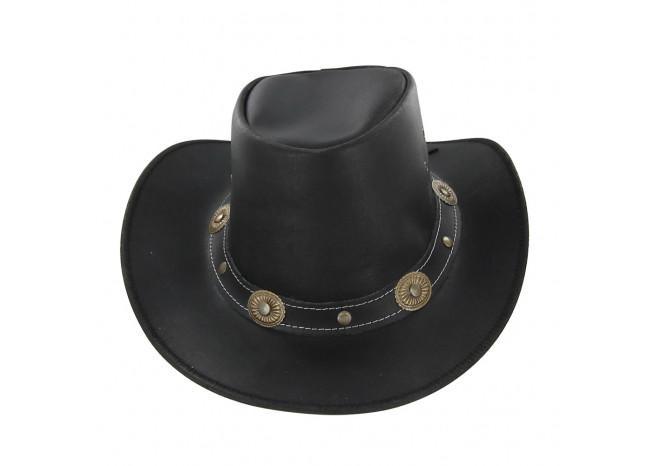 Leather Mustang Runner Outdoor Hat - Medieval Depot