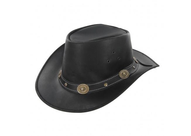 Leather Mustang Runner Outdoor Hat - Medieval Depot