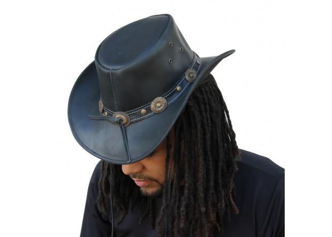 Leather Mustang Runner Outdoor Hat - Medieval Depot