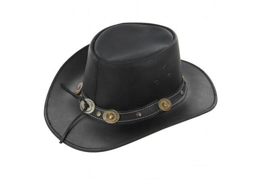 Outdoor Leather American Stockyard Hat - Medieval Depot