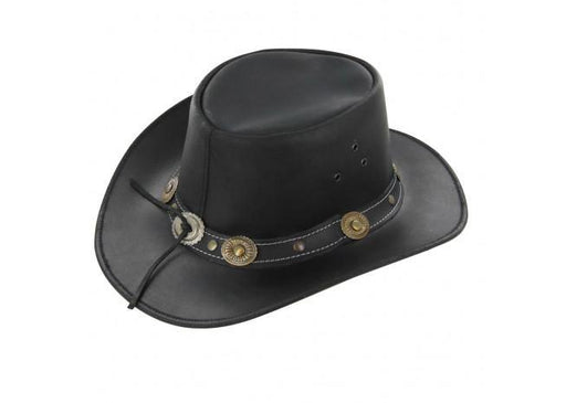 Leather Mustang Runner Outdoor Hat - Medieval Depot