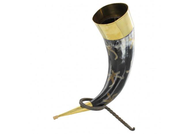 Hand Forged Drinking Horn Rack - Medieval Depot