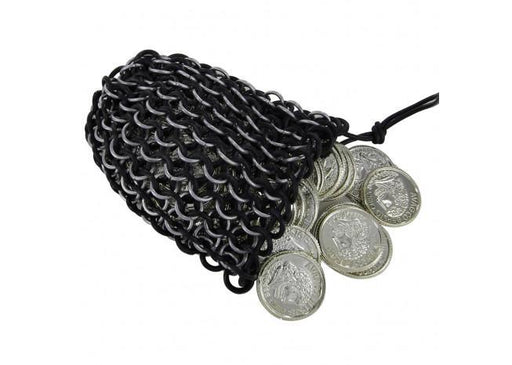 Dark Ages Tempt Fate Chainmail Dice Bag - Medieval Depot