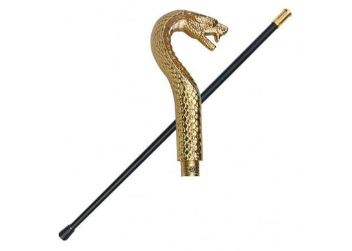 Golden Pharaoh King Cobra Walking Cane - Medieval Depot