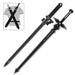 Kiritos Dark Replulser Elucidator Back Sheath Sword Set - Medieval Depot