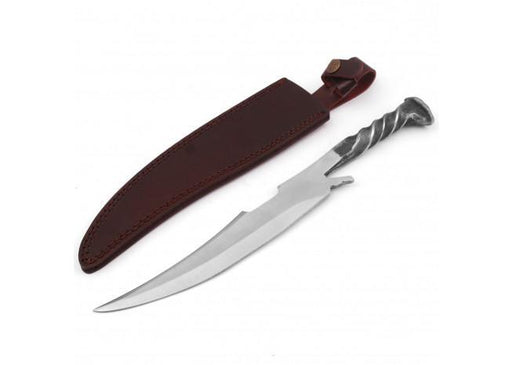 Hand Forged Clip Point Locomotive Railroad Spike Knife - Medieval Depot