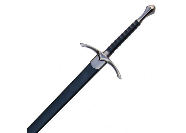 Replica Glamdring Gandalf Sword with Black Scabbard - Medieval Depot