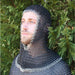 Medieval V Face Mild Steel Chainmail Coif Armor - Medieval Depot