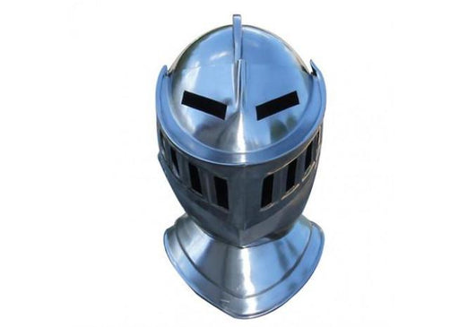 Mens Closed Knight Armour Helmet - Medieval Depot