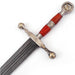 Saint George the Dragon Slayer Damascus Steel Medieval Sword - Medieval Depot