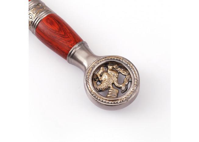 Saint George the Dragon Slayer Damascus Steel Medieval Sword - Medieval Depot