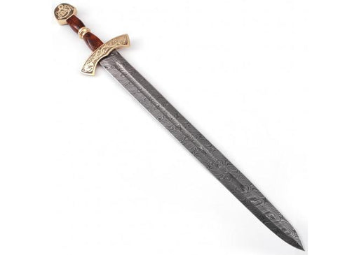 Warriors Call Damascus Steel Carolingian Viking Sword - Medieval Depot