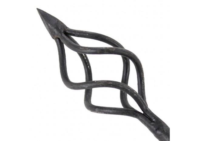 The Sizzling Archers Forged Iron Cage Fire Arrowhead - Medieval Depot