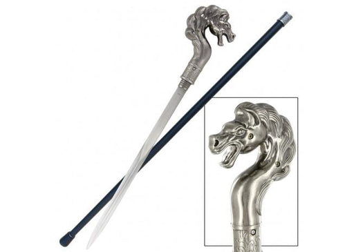 Thoroughbred Show Horse Sword Cane - Medieval Depot