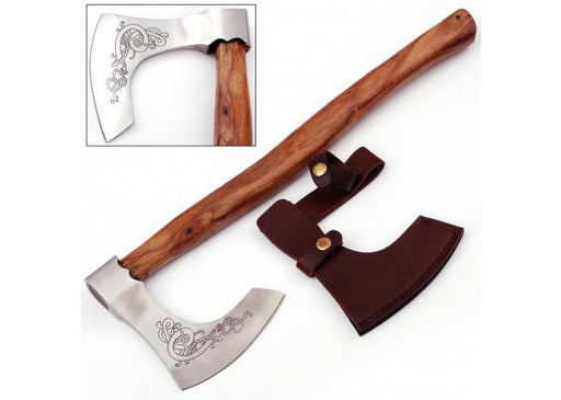 Warrior Shield Maiden Norse Viking Battle Axe | Plain Handle  - Medieval Depot